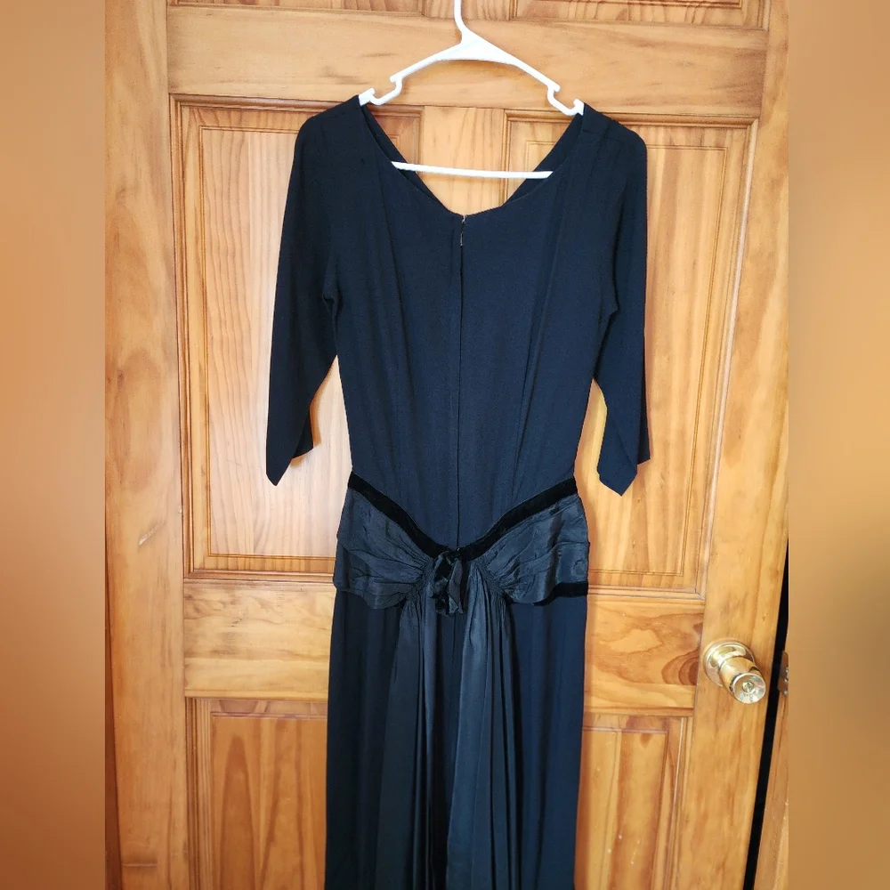 Vintage 40s/50s Frank Tisch Mr. T Dress 🖤 - Picture 7 of 11